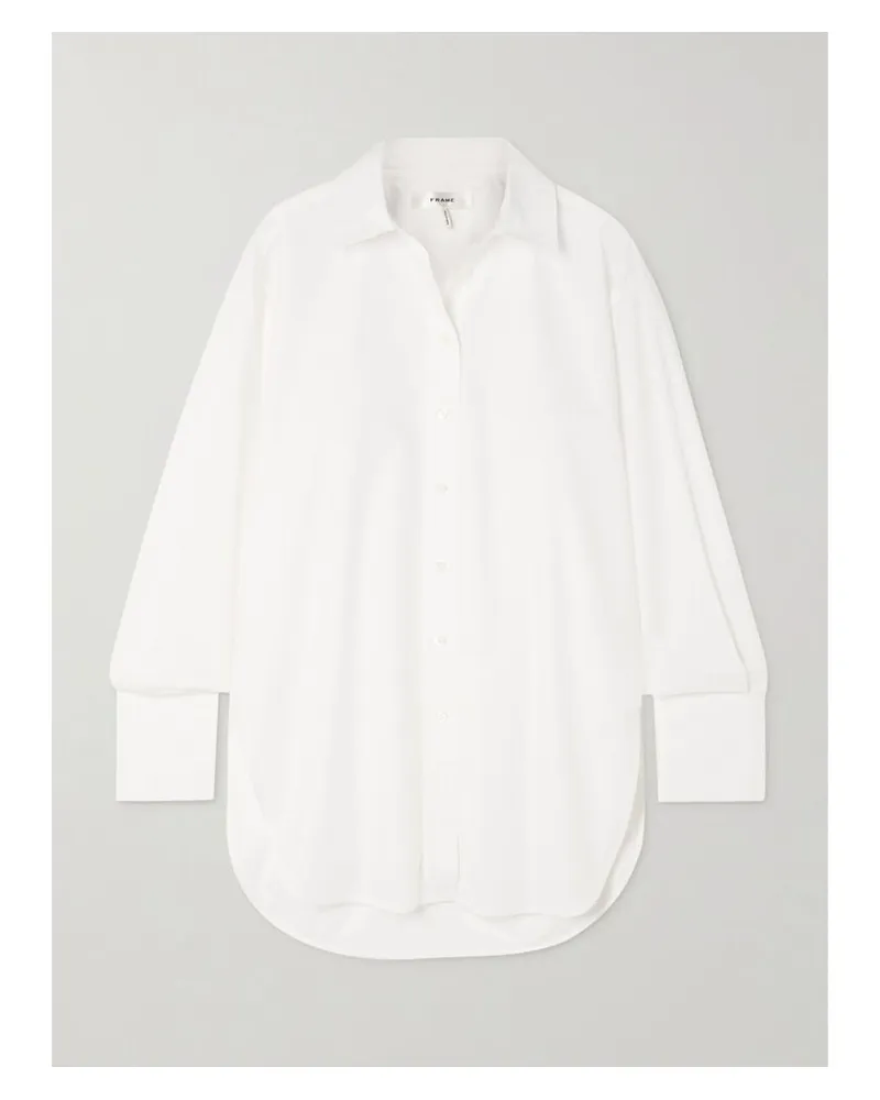 Frame Denim Hemd Aus Biobaumwollpopeline - Weiß Weiß