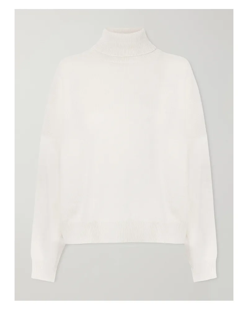 Brunello Cucinelli Cashmere Turtleneck Sweater - White White