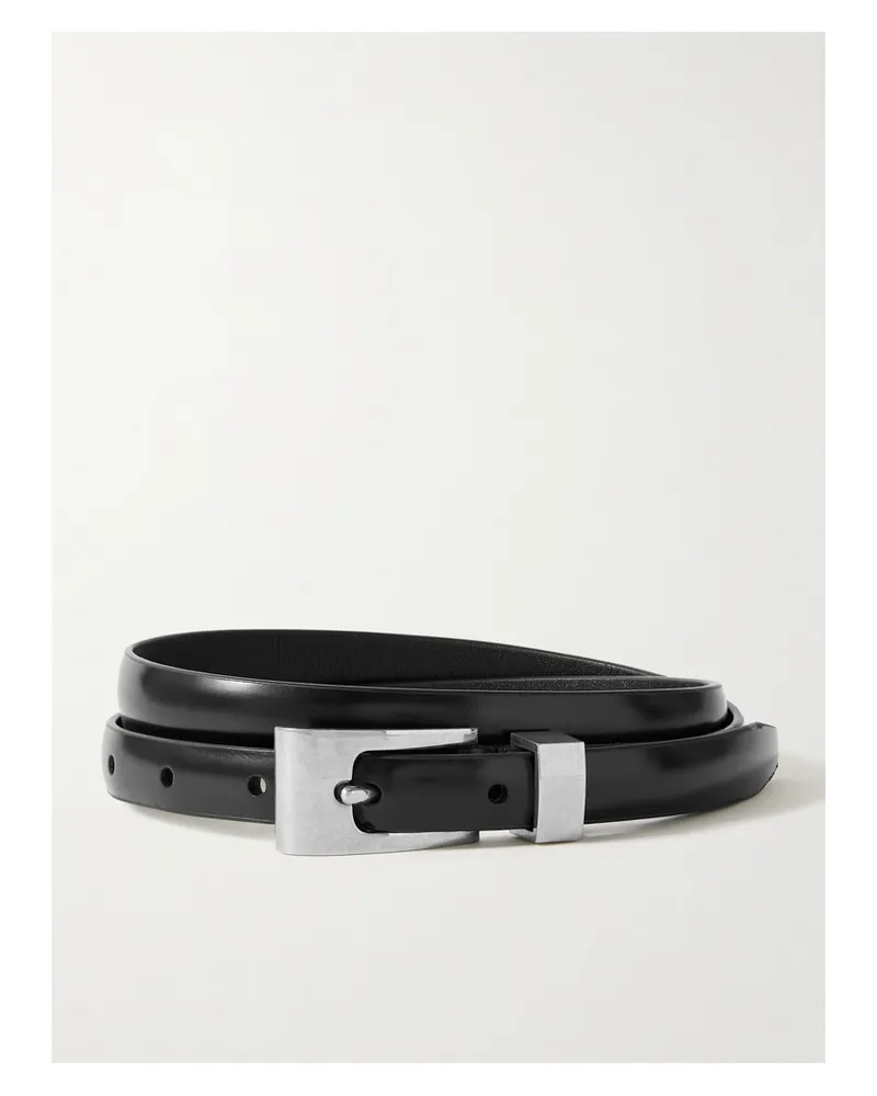 The Row Downtown Leather Belt - Black Black