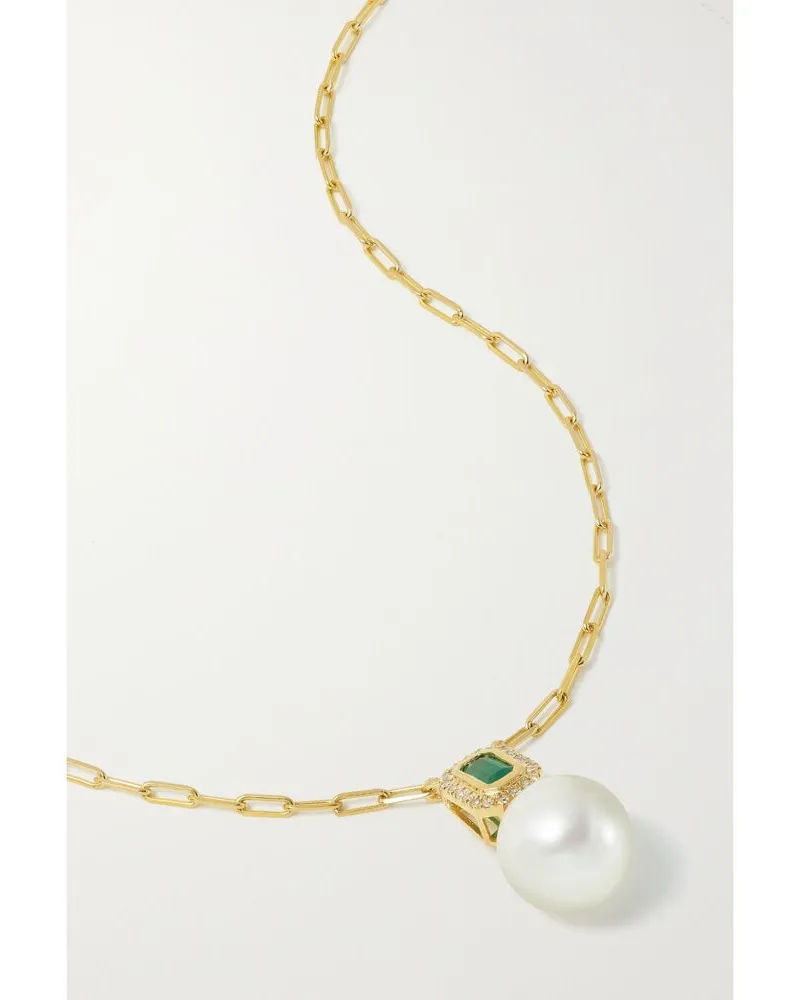 SHAY Kette Aus 18 Karat Gold Mit Mehreren Steinen Gold