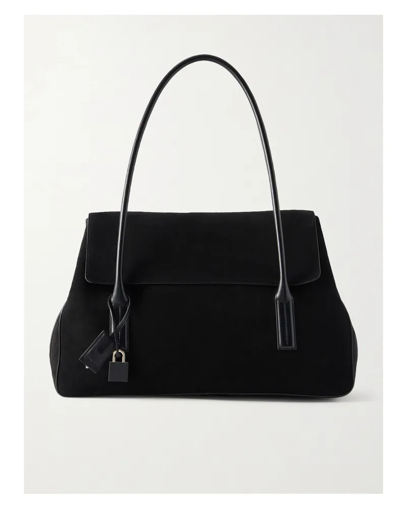 Tom Ford Suede Shoulder Bag - Black Black
