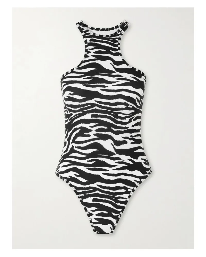 ATTICO Badeanzug Mit Zebramuster Und Verzierung - Animal-Print Animal-print