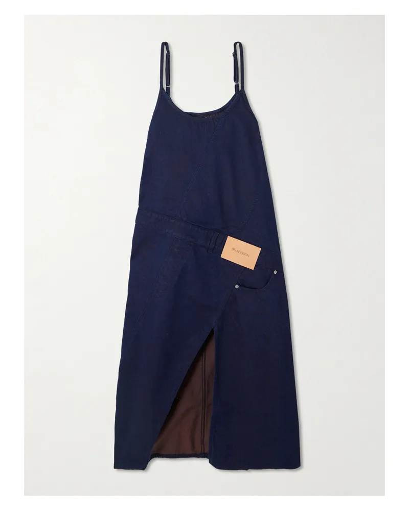 J.W.Anderson Midi-jeanskleid Mit Applikationen - Blau Blau