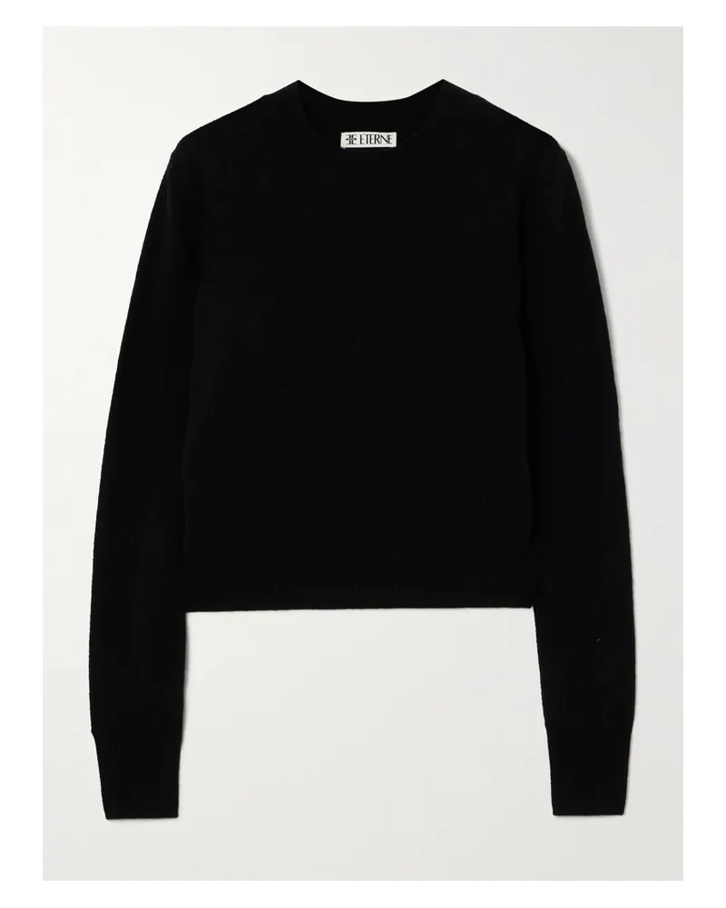 ÉTERNE Francis Cashmere Sweater - Black Black