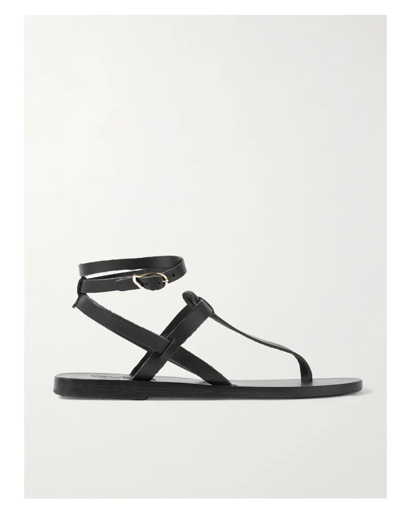 Ancient Greek Sandals Estia Sandalen Aus Leder - Schwarz Schwarz