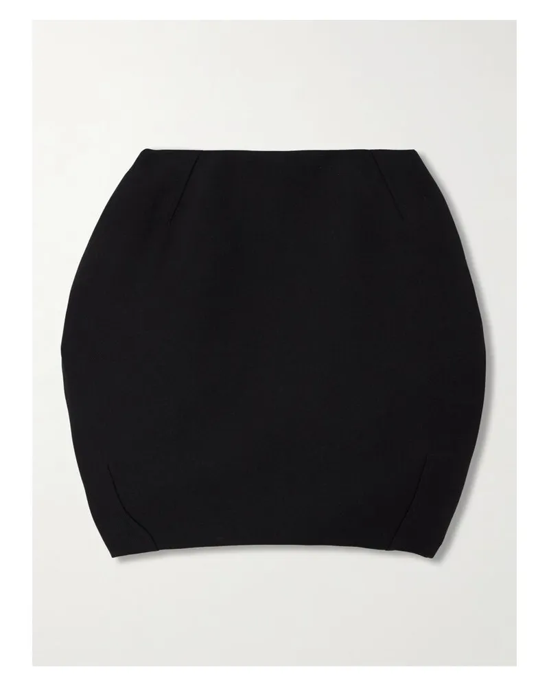 Bally Bubble Minirock Aus Woll-twill - Schwarz Schwarz