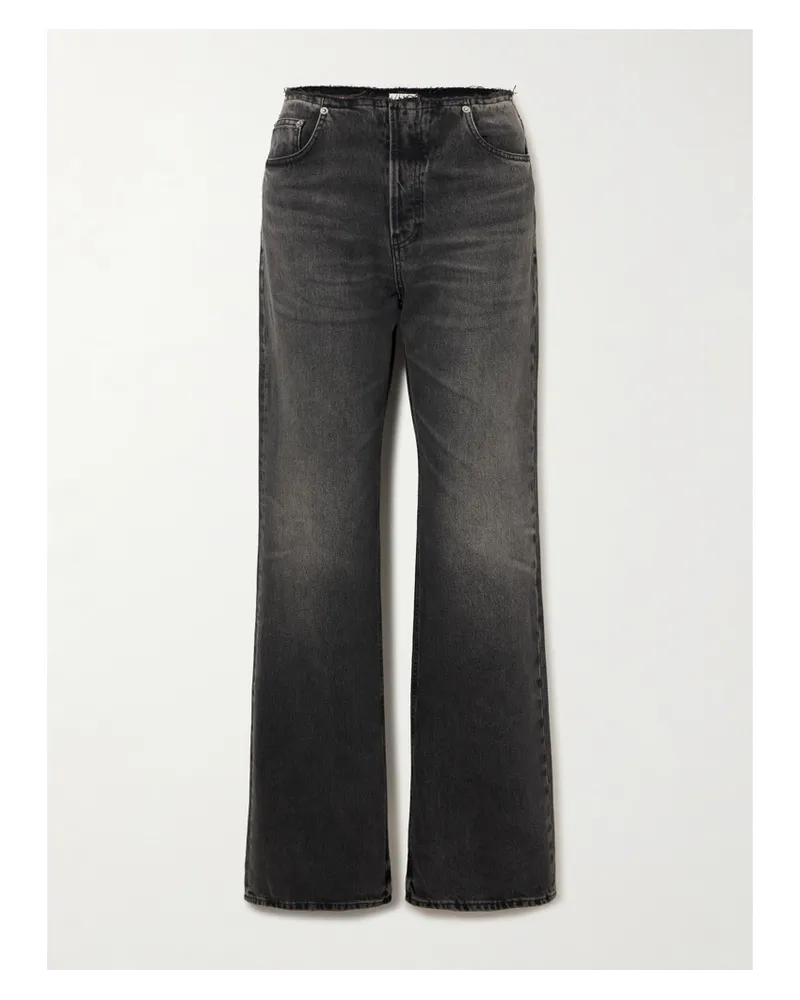 Haikure Korea Wb Boyfriend-jeans Schwarz