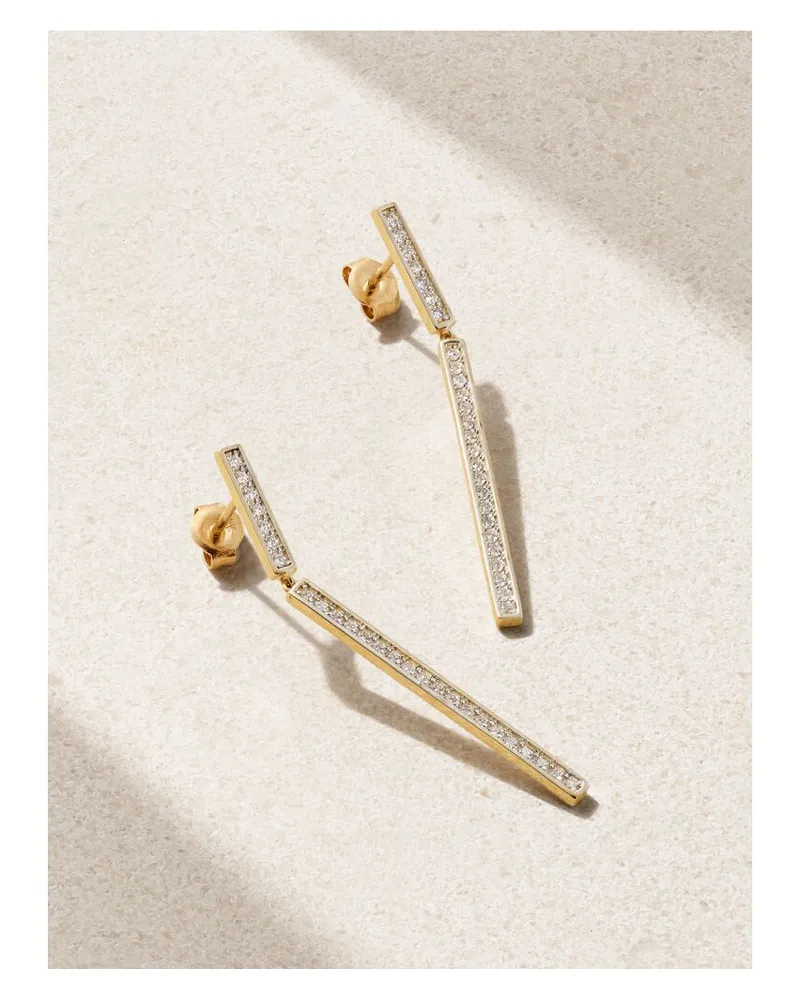MATEO Ohrringe Aus 14 Karat Gold Mit Diamanten Gold