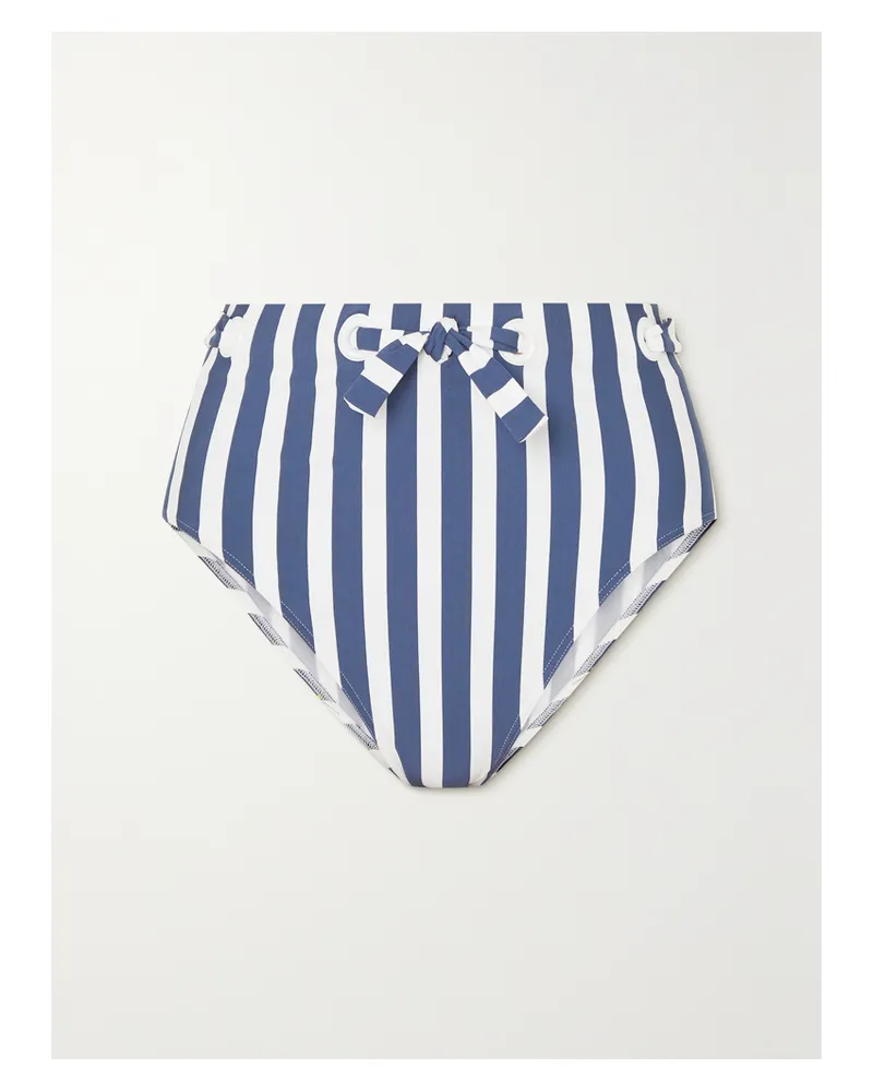 Eres Samba Encanta Gestreiftes Bikini-höschen Mit Ösen - Blau Blau
