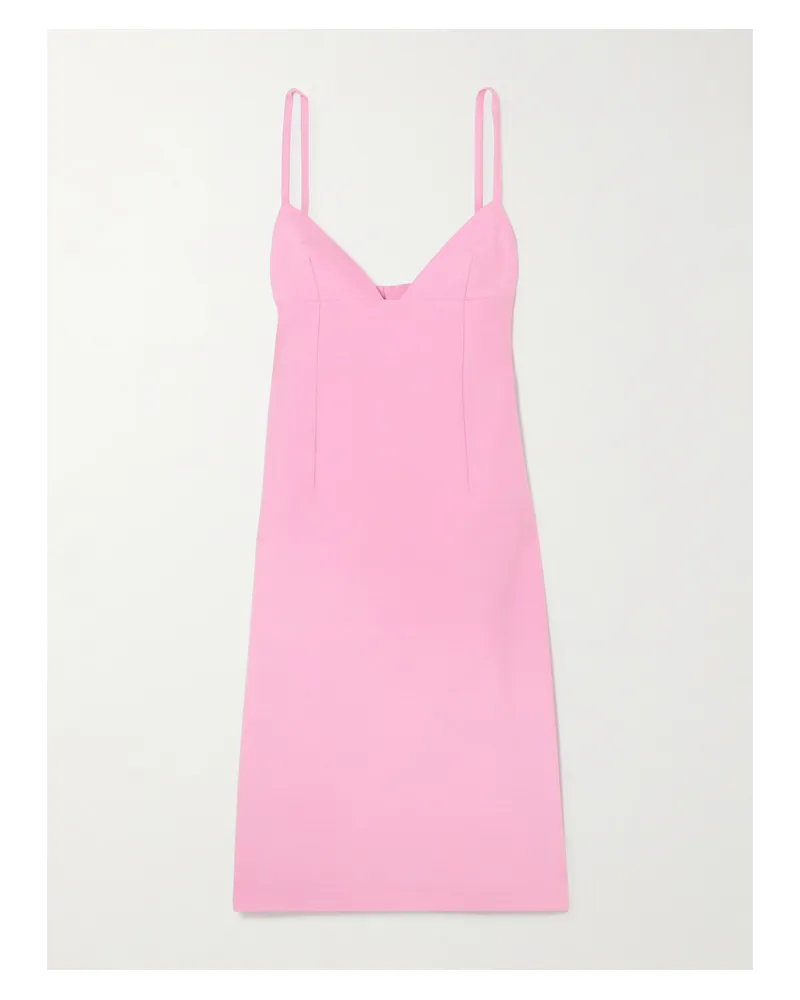 Jacquemus Camison Midikleid Aus Einer Woll-seidenmischung - Pink Pink