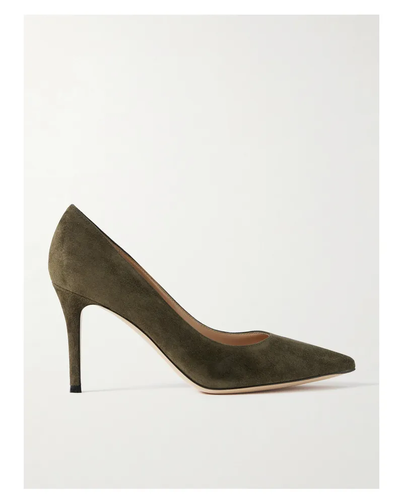 Gianvito Rossi Gianvito 85 Pumps Aus Veloursleder - Grün Grün
