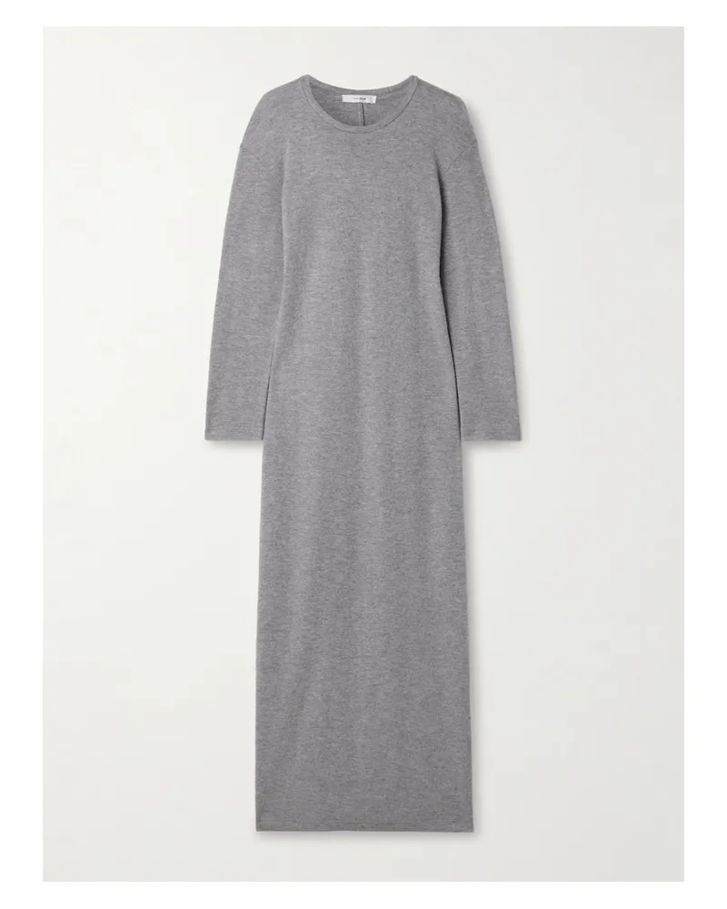 The Row Aline Cashmere Maxi Dress - Gray Gray