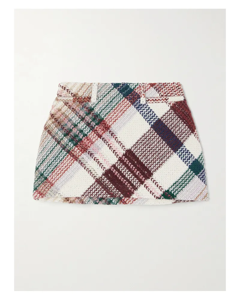 Missoni Caperdoni Minirock Aus Kariertem Tweed - Mehrfarbig Mehrfarbig