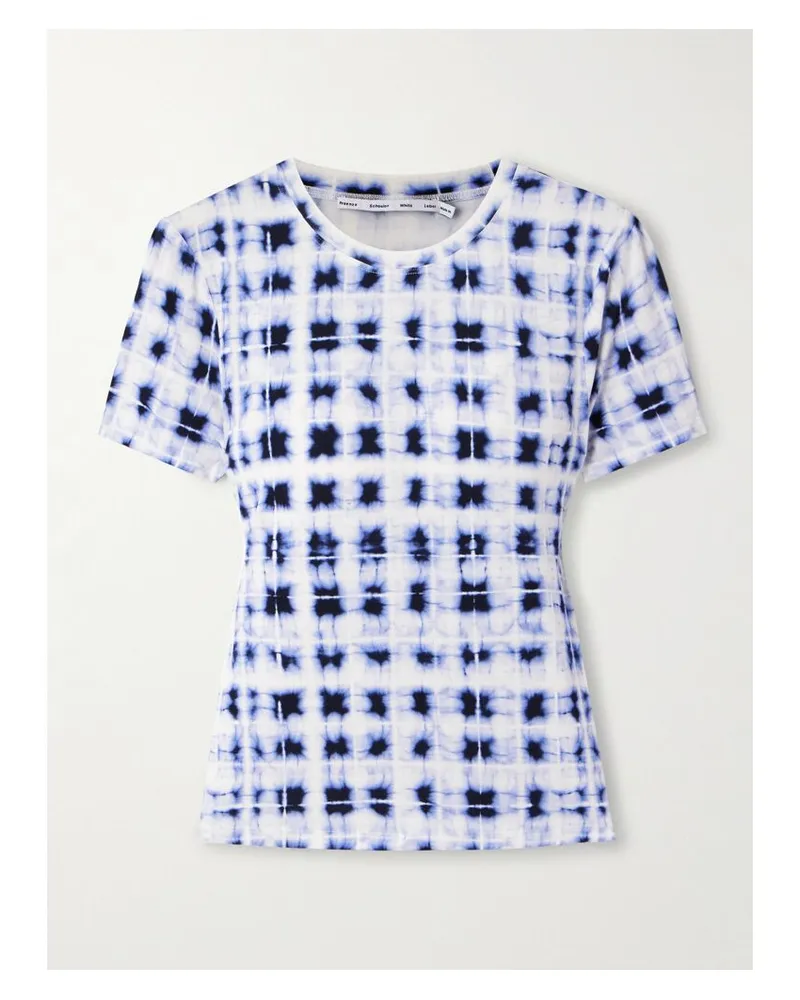Proenza Schouler Parson T-shirt Aus Jersey Mit Batikmuster - Blau Blau