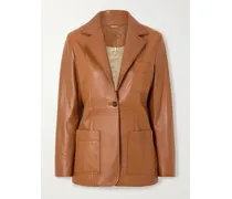 Blazer Aus Leder - Braun