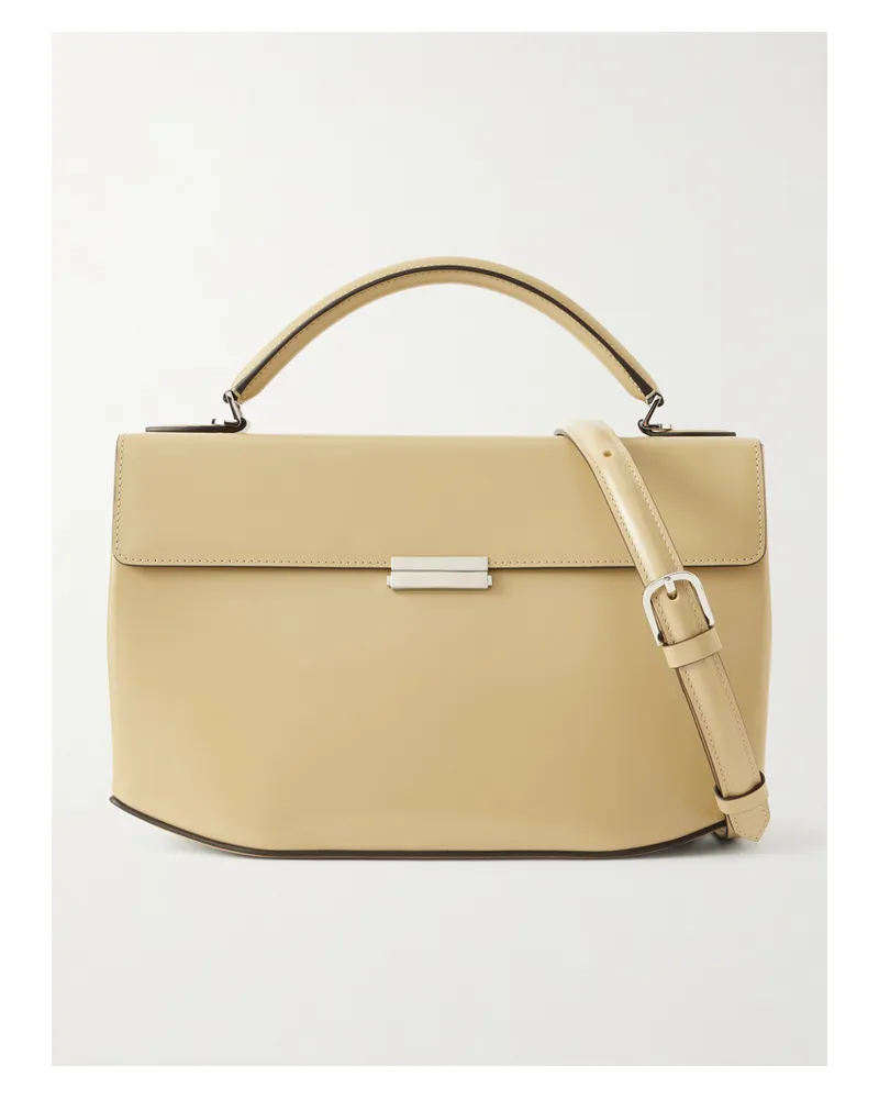 Totême Box Leather Shoulder Bag - Neutrals Neutrals