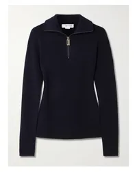 Victoria Beckham Pullover aus Jersey aus einer Merinowollmischung Blau