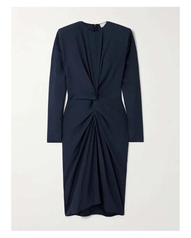 Stella McCartney Midikleid Aus Crêpe Mit Twist-detail - Blau Blau
