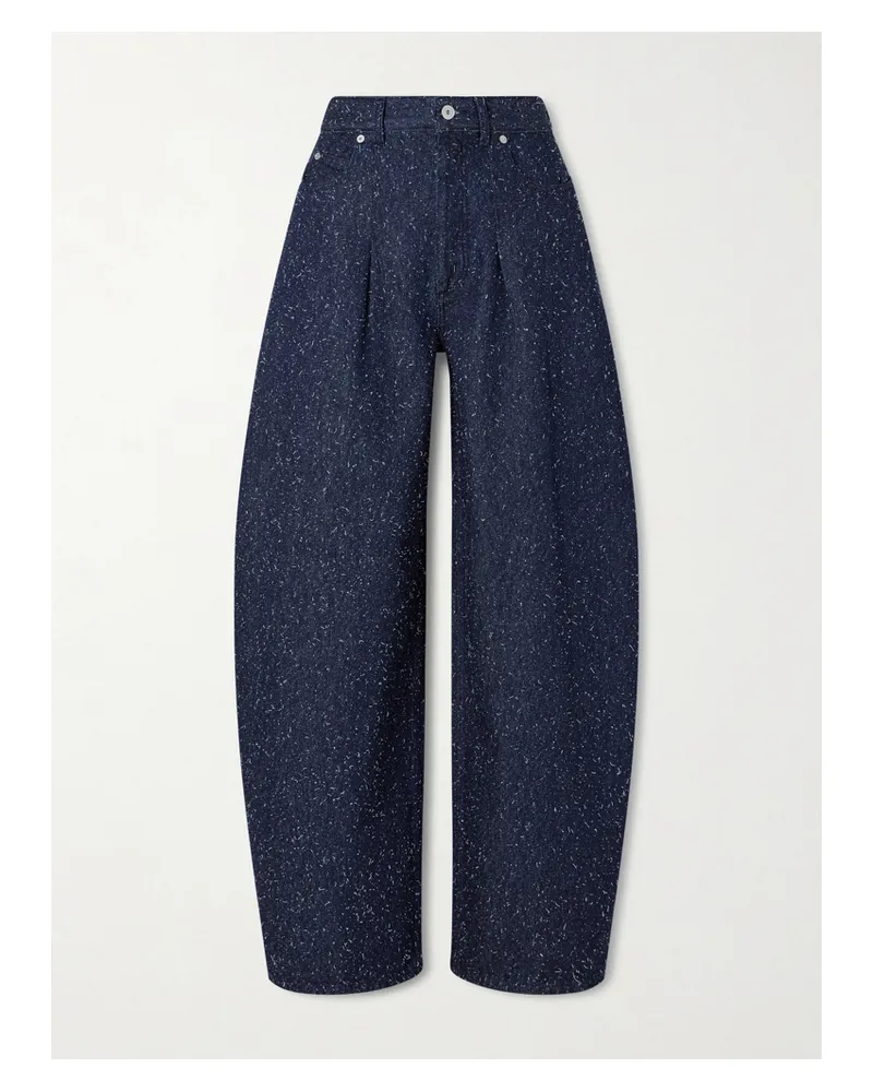 Jacquemus Ovalo High-rise Barrel-leg Jeans - Blue Blue