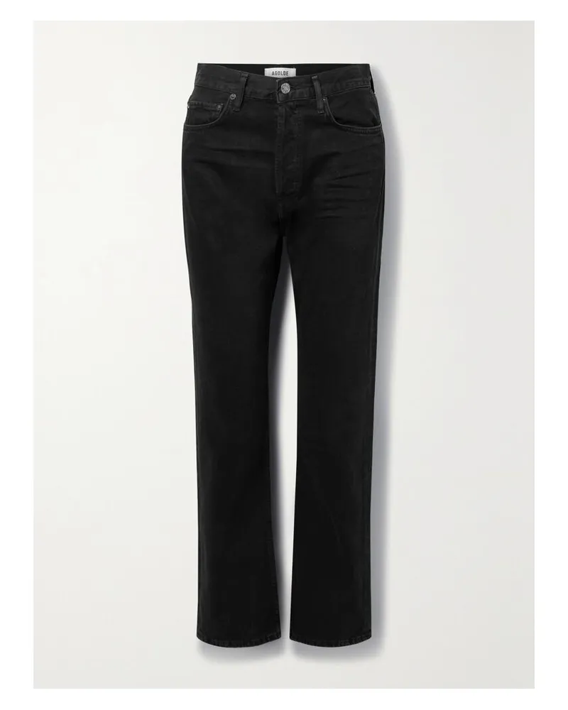AGOLDE 90s Pinch Waist Hoch Sitzende Jeans Mit Geradem Bein Aus Recyceltem Denim - Schwarz Schwarz