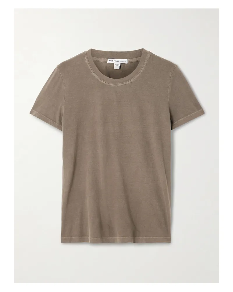 James Perse Vintage Boy Cotton-jersey T-shirt - Green Green