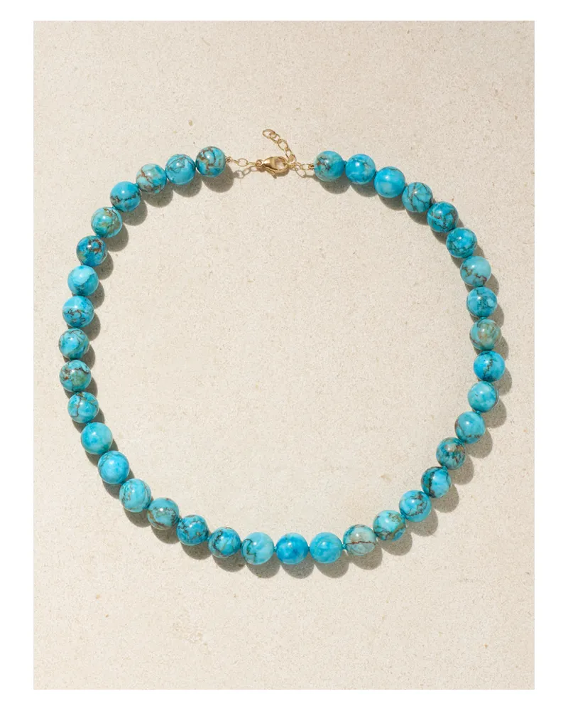 JIA JIA Nevada Kette Aus Gold Mit Türkisen - Blau Blau