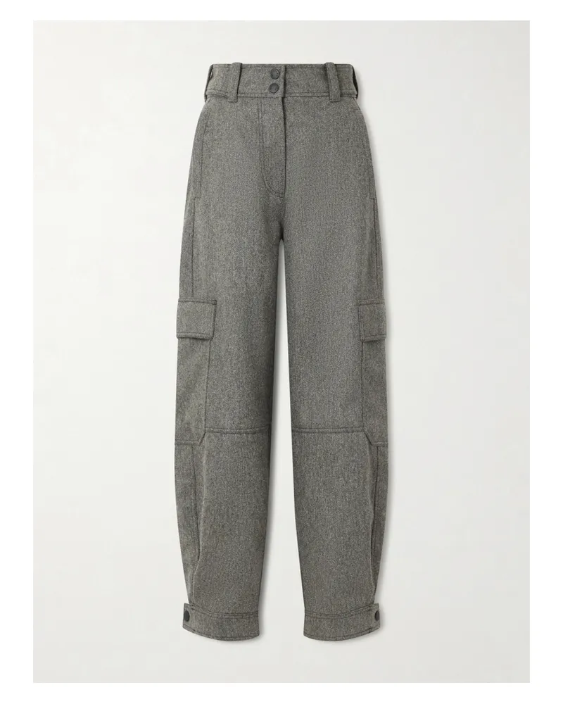 Moncler Skihose Aus Wollgabardine - Grün Grün