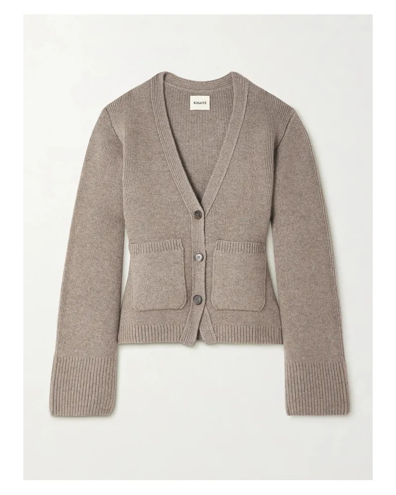 KHAITE Scarlet Cashmere Cardigan - Brown Brown