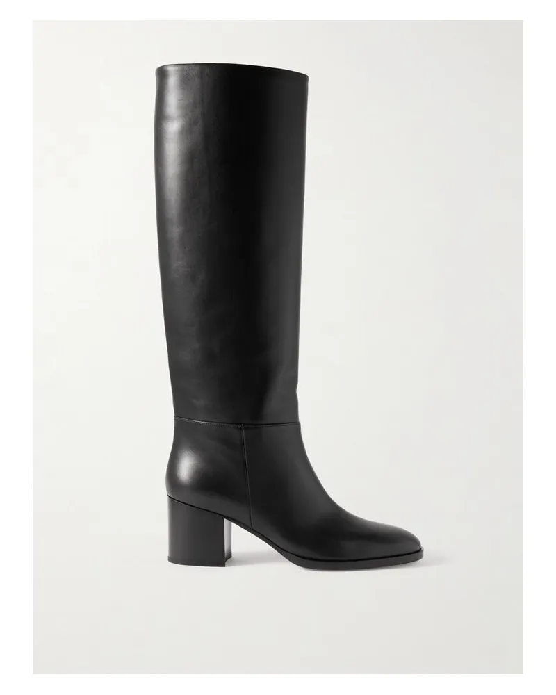 Gianvito Rossi Santiago 60 Kniehohe Stiefel Aus Leder - Schwarz Schwarz