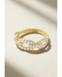 David Yurman Stax Ring aus 18 Karat  mit Diamanten Gold