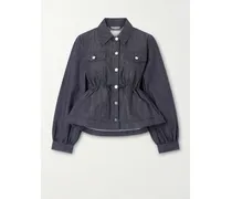 Cbcandida Peplum Denim Jacket - Blue