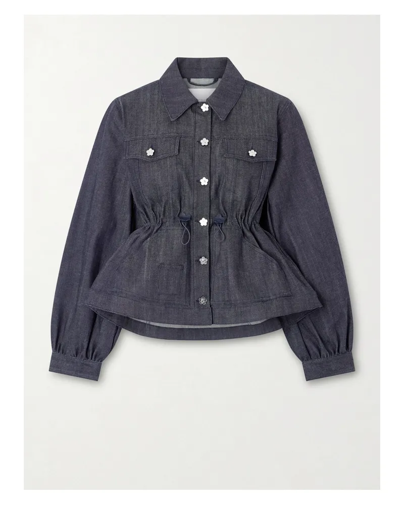 Cecilie Bahnsen Cbcandida Peplum Denim Jacket - Blue Blue
