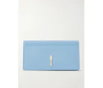 Bettina Patent-leather Clutch - Blue