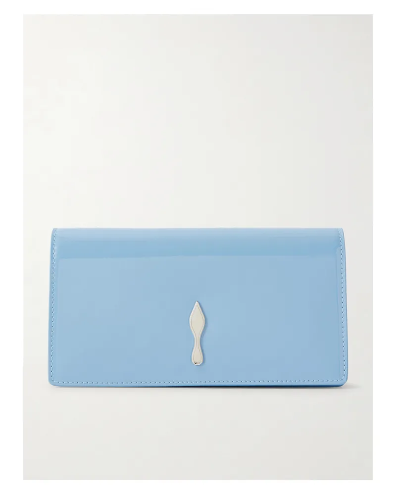 Christian Louboutin Bettina Patent-leather Clutch - Blue Blue