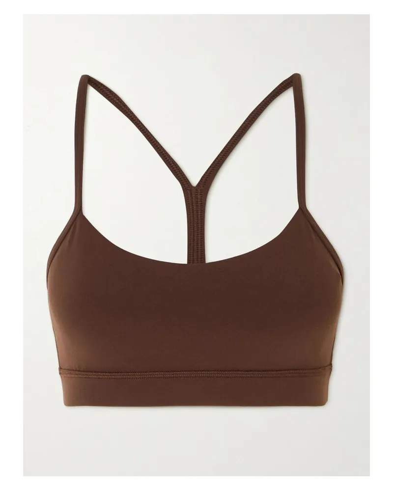 LULULEMON Yoga Flow Y Sport-bh Aus Nulu™-material - Braun Braun