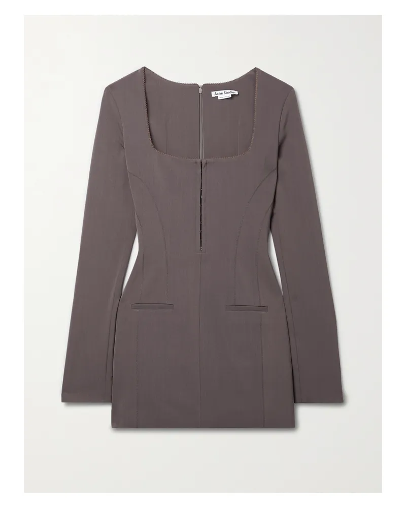 Acne Studios Minikleid Aus Gabardine - Lila Lila