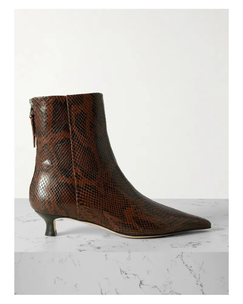 aeyde Zoe Ankle Boots Animal-print