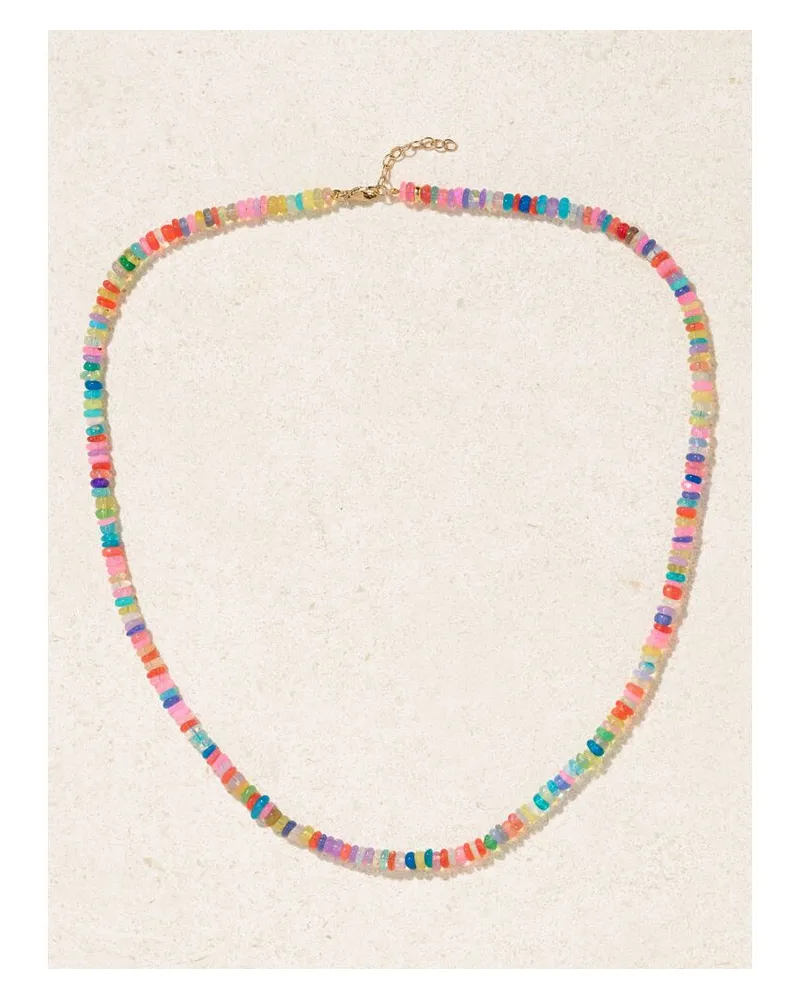 JIA JIA Soleil Kette Mit Opalen Und Details Aus Gold - Mehrfarbig Mehrfarbig