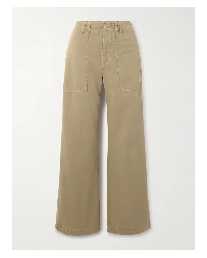 AGOLDE Yuna Hose Mit Weitem Bein Aus Baumwoll-twill - Braun Braun