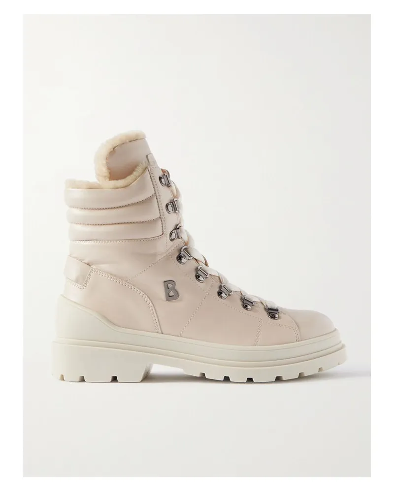 Bogner St. Moritz 9 Stiefel Aus Leder Mit Shearling-futter - Neutral Neutral