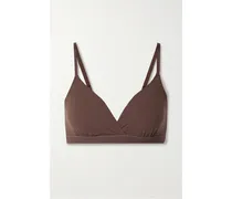 Fits Everybody Crossover Bralette – Cocoa – Soft-bh