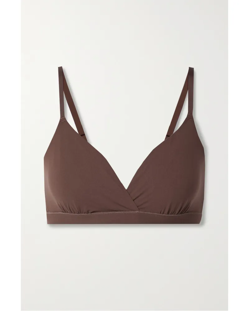 SKIMS Fits Everybody Crossover Bralette – Cocoa – Soft-bh Neutral