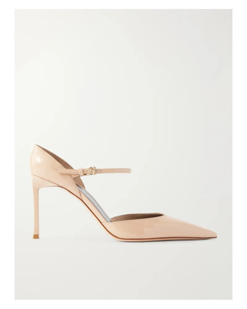 Tom Ford 85 Patent Leather Pumps - Neutrals Neutrals