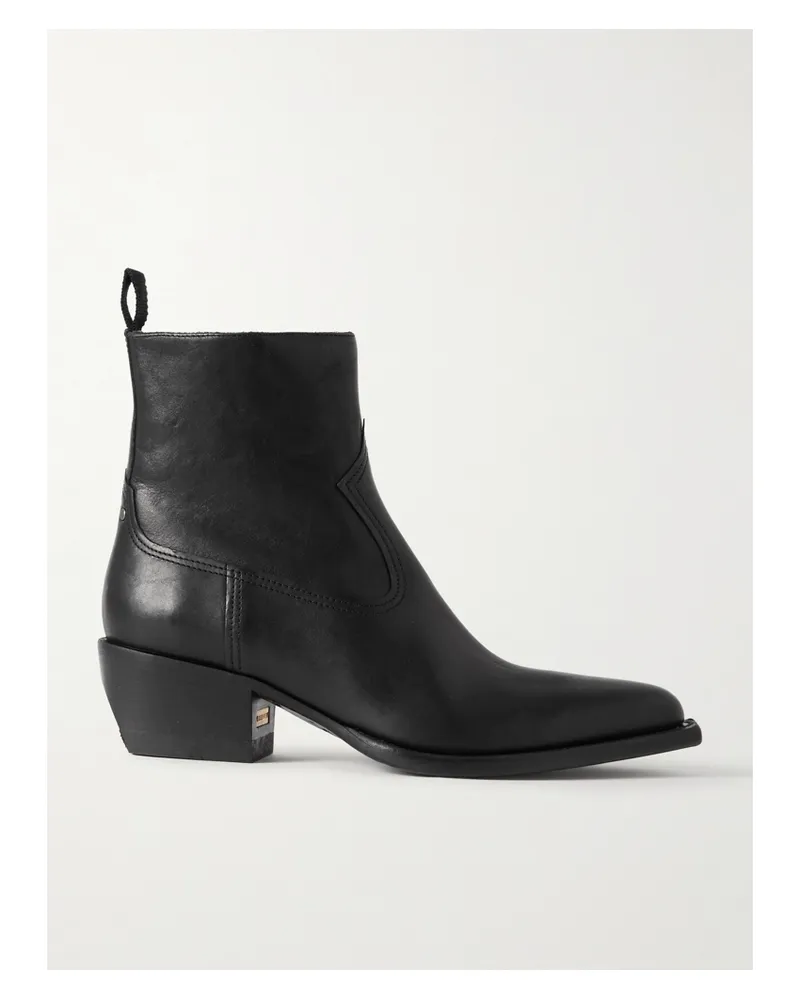 Golden Goose Debbie Ankle Boots Aus Leder - Schwarz Schwarz