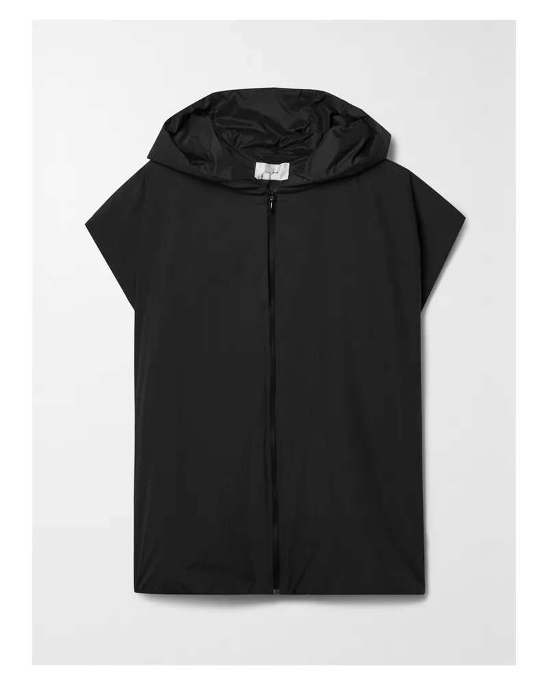 The Row Ledan Wattierte Weste Aus Shell Mit Kapuze - Schwarz Schwarz