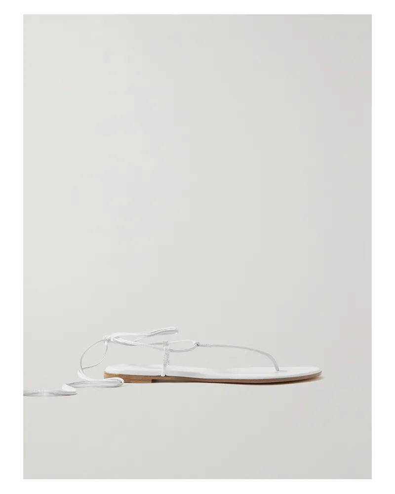 Gianvito Rossi Gwyneth Sandalen Aus Leder - Weiß Weiß