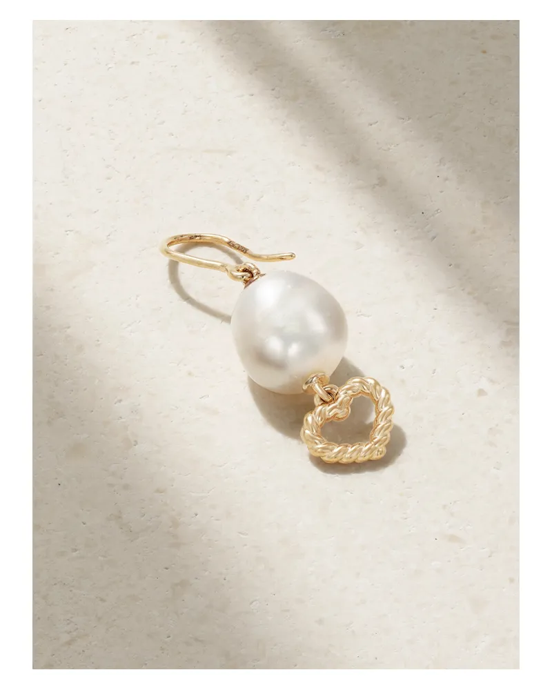 Alison Lou Heart Streamer Einzelner Ohrring Aus 14 Karat Gold Gold