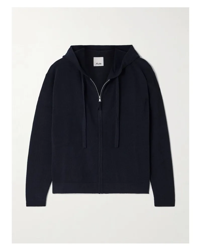 ALLUDE Kapuzenjacke Aus Einer Woll-kaschmirmischung - Blau Blau