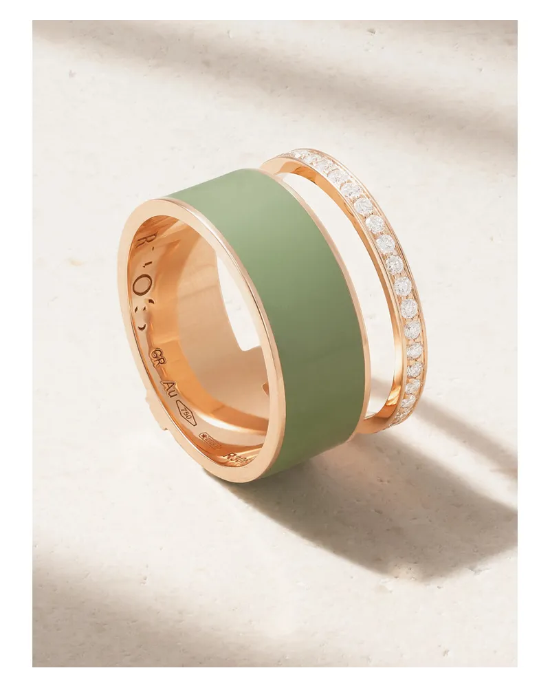 Repossi Berbere Chromatic Ring aus 18 Karat Rosé Gold