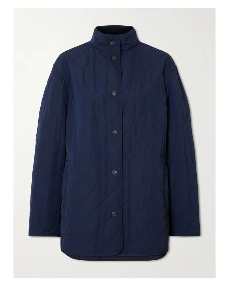 PURDEY Steppjacke Aus Shell - Blau Blau